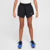 Nike Kids' Women's One Girls' Dri-fit 3" 2-in-1 Shorts In Black/white