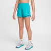 Nike Kids' Women's One Girls' Dri-fit 3" 2-in-1 Shorts In Green