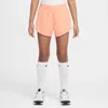 Nike Kids' Women's One Girls' Dri-fit 3" 2-in-1 Shorts In Orange