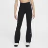 Nike Kids' Women's One Girls' Dri-fit Flared Leggings In Black,whit