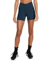 Nike Women's One High Crisscross Wrap-waist Biker Shorts In Armory Navy,black