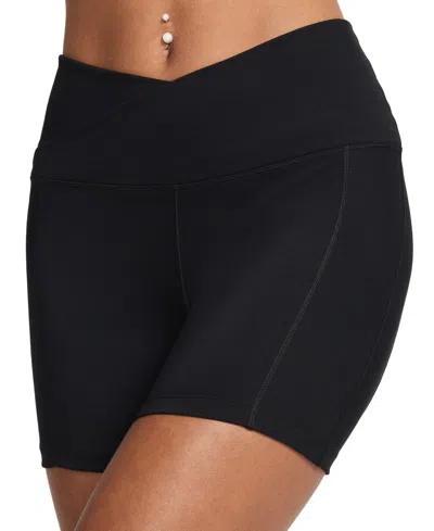 NIKE WOMEN'S ONE HIGH CRISSCROSS WRAP-WAIST BIKER SHORTS
