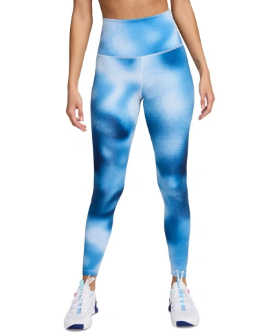 Nike Women's One High-waist Full-length Leggings In Court Blue