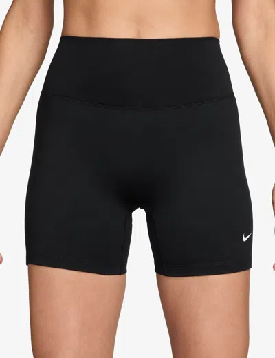 Nike Women's One High Waisted 5" Biker Shorts In Black