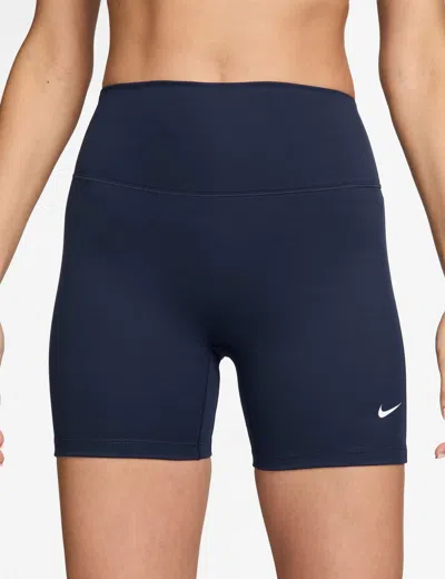 Nike Women's One High Waisted 5" Biker Shorts In Blue