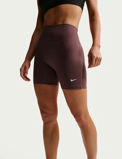 Nike Women's One High Waisted 5" Biker Shorts In Gray