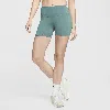 Nike Women's One High-waisted 5" Biker Shorts In Green