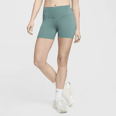 Nike Women's One High-waisted 5" Biker Shorts In Green