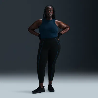 Nike Women's One High-waisted 7/8 Leggings (plus Size) In Black