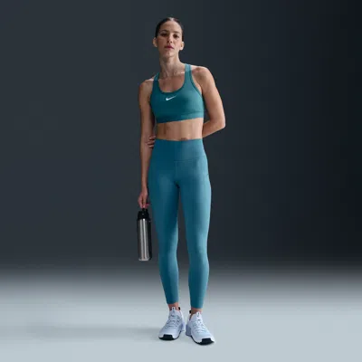 Nike Women's One High-waisted 7/8 Leggings With Pockets In Blue