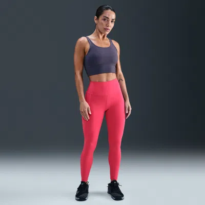 Nike Women's One High-waisted 7/8 Leggings With Pockets In Pink