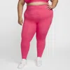 Nike Women's One High-waisted 7/8 Leggings With Pockets (plus Size) In Pink