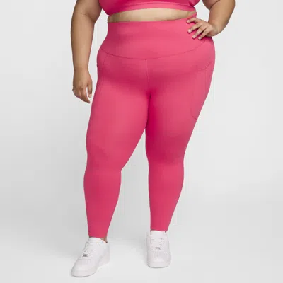 Nike Women's One High-waisted 7/8 Leggings With Pockets (plus Size) In Pink