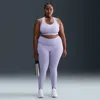 Nike Women's One High-waisted 7/8 Leggings With Pockets (plus Size) In Purple