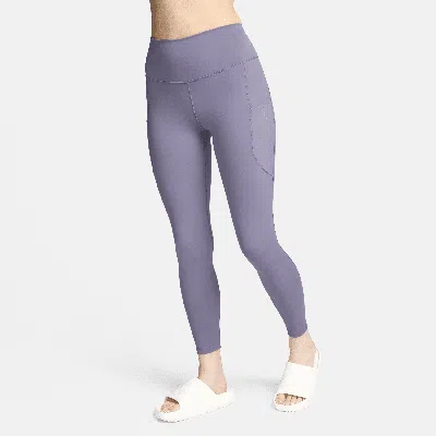 Nike Women's One High-waisted 7/8 Leggings With Pockets In Purple