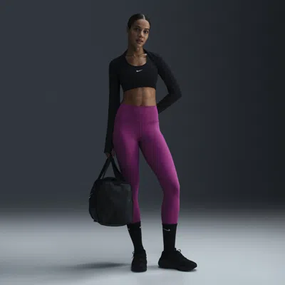 Nike Women's One High-waisted 7/8 Leggings With Pockets In Purple
