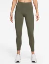 Nike Women's One High Waisted 7/8 Pocket Leggings In Gray