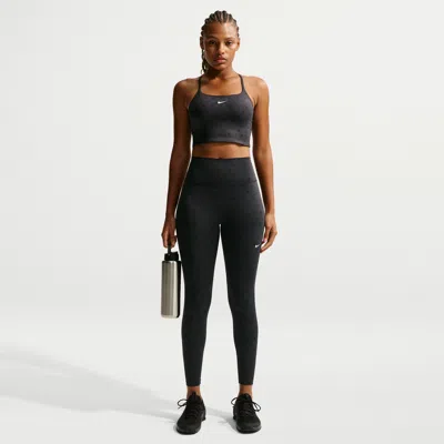 Nike Women's One High-waisted 7/8 Printed Leggings In Gray