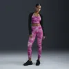 Nike Women's One High-waisted 7/8 Printed Leggings In Purple