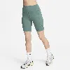Nike Women's One High-waisted 8" Biker Shorts With Pockets In Green