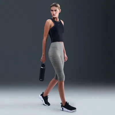 Nike Women's One High-waisted Capri Leggings In Gray