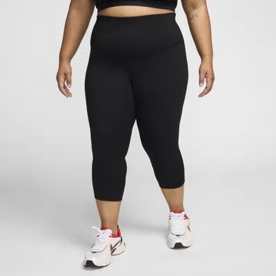Nike Women's One High-waisted Crop Leggings (plus Size) In Black