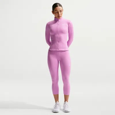 Nike Women's One High-waisted Crop Leggings In Purple