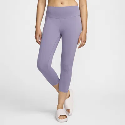 Nike Women's One High-waisted Crop Leggings In Purple