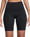 Nike Women's One High-waisted Side-pocket 8" Bike Shorts In Black,black