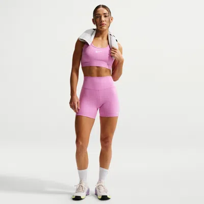 Nike Women's One High-waisted 5" Biker Shorts In Purple