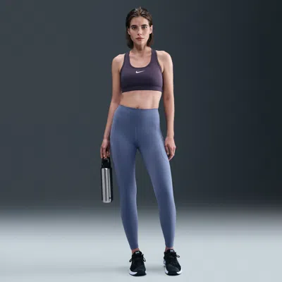 Nike Women's One High-waisted 7/8 Leggings With Pockets In Blue
