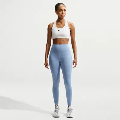 Nike Women's One High-waisted 7/8 Leggings With Pockets In Blue