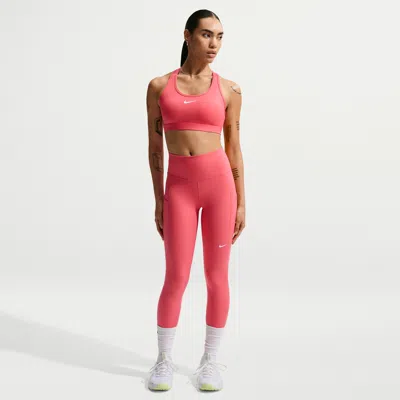 Nike Women's One High-waisted 7/8 Leggings With Pockets In Red