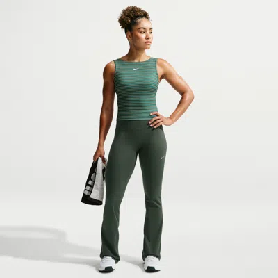 Nike Women's One High-waisted Flared Leggings In Animal Print