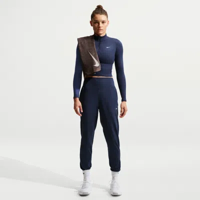 Nike Women's One High-waisted Full-length Knit Jogger Pants In Blue