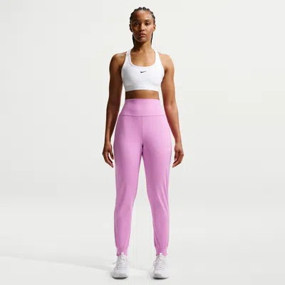 Nike Women's One High-waisted Full-length Knit Jogger Pants In Purple