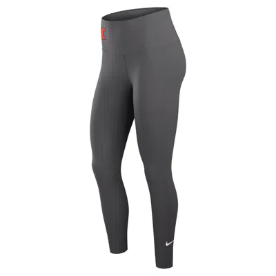 Nike Women's One (illinois) Dri-fit High-rise Leggings In Gray