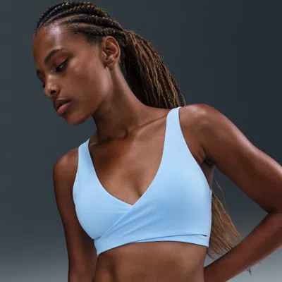 Nike Women's One Light-support Padded Sports Bra In Blue