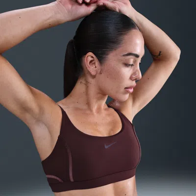 Nike Women's One Light-support Padded Sports Bra In Gray