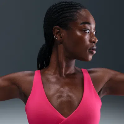 Nike Women's One Light-support Padded Sports Bra In Pink