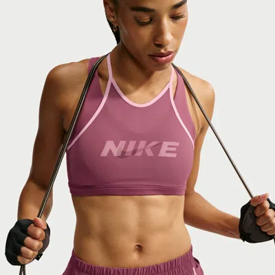 Nike Women's One Light-support Padded Sports Bra In Red