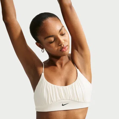 Nike Women's One Light-support Sports Bra In White