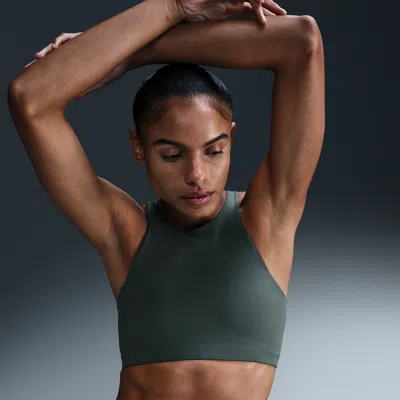 Nike Women's One Medium-support Lightly Lined Sports Bra In Green