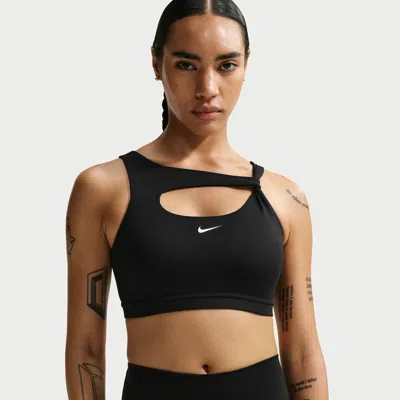 Nike Women's One Medium-support Padded Sports Bra In Black