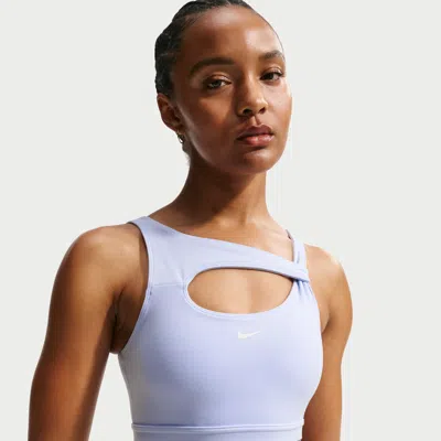 Nike Women's One Medium-support Padded Sports Bra In Blue