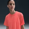 Nike Women's One Relaxed Dri-fit Cropped Short-sleeve Top In Orange