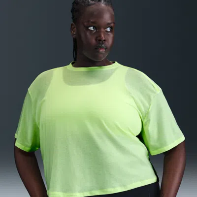 Nike Women's One Relaxed Dri-fit Cropped Short-sleeve Top (plus Size)