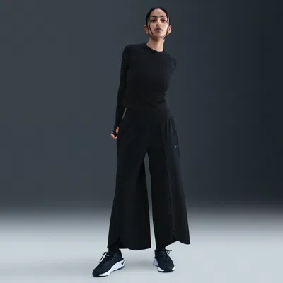 Nike Women's One Relaxed Dri-fit High-waisted Pants In Black