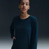 Nike Women's One Relaxed Dri-fit Long-sleeve Top In Blue