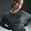 Nike Women's One Relaxed Dri-fit Long-sleeve Top In Green